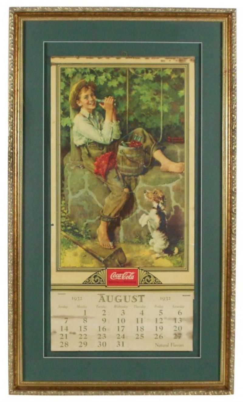 Coca-Cola calendar, c.1932, Norman Rockwell art