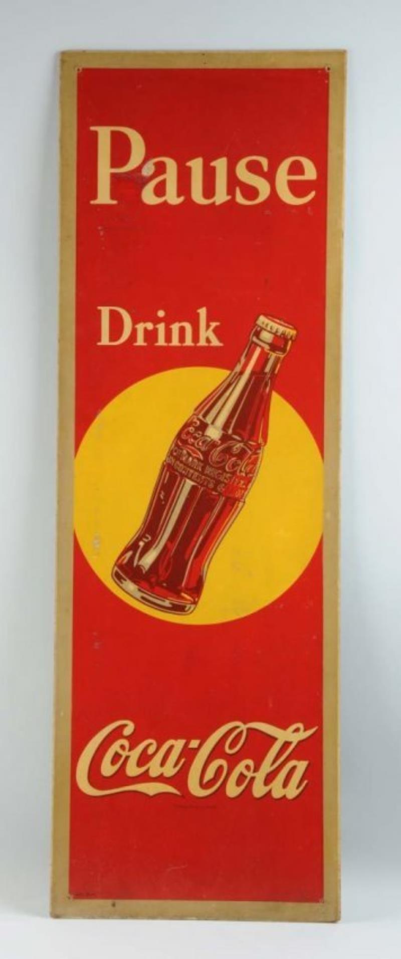 Coca - Cola Masonite Sign