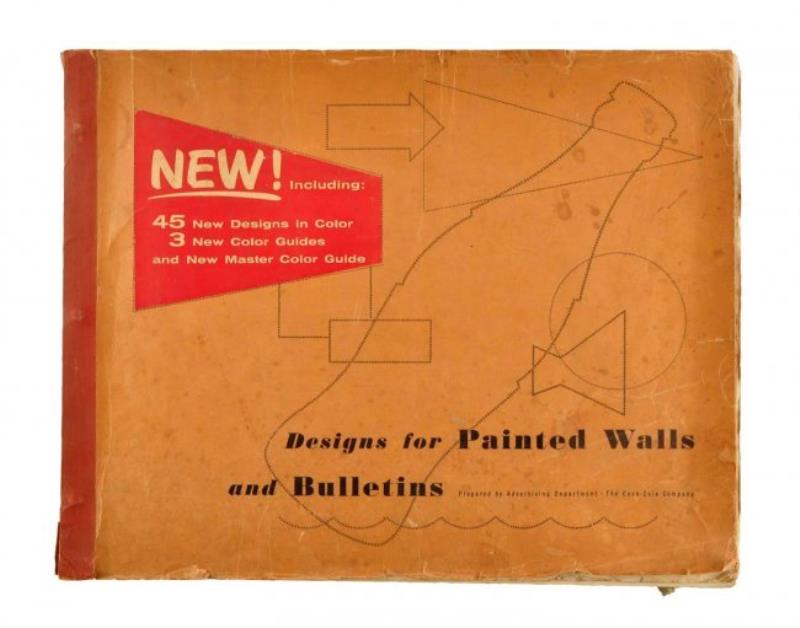 Large 1940's Coca - Cola Painted Walls Book
