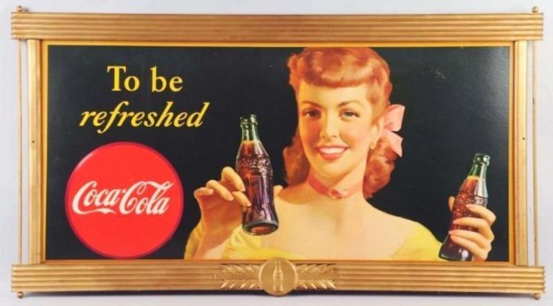 1948 Large Coca-Cola Poster in Kay Frame