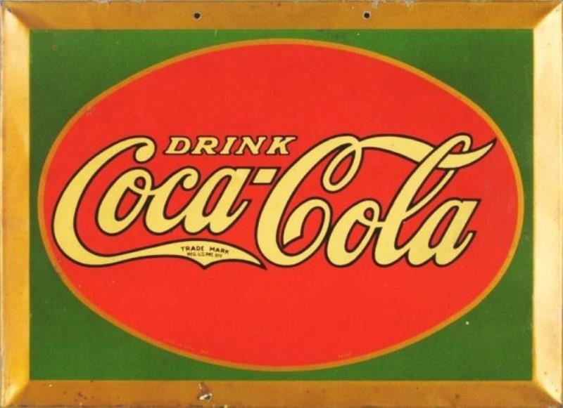 1931 Coca Cola Tin Sign Value And Price Guide