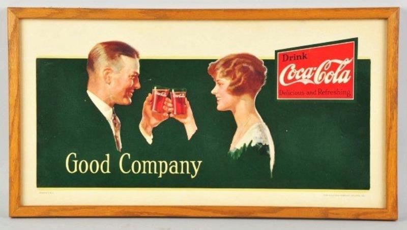 Coca-Cola Good Company Trolley Car Sign.