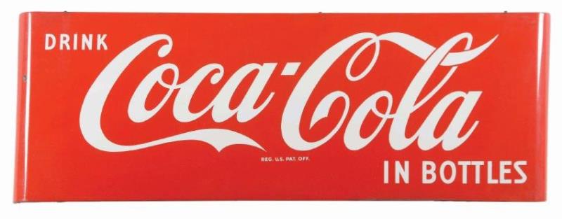 Large Coca-Cola Porcelain Advertising Sign