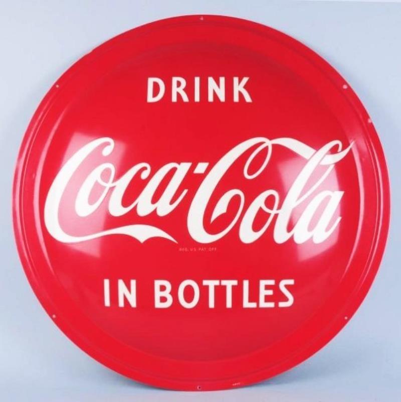 Gorgeous 1952 Coca-Cola Button Sign.