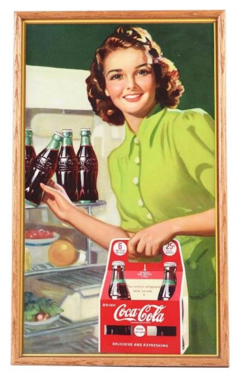 Coca Cola Cardboard 6 Pack Advertising Sign Value And Price Guide 