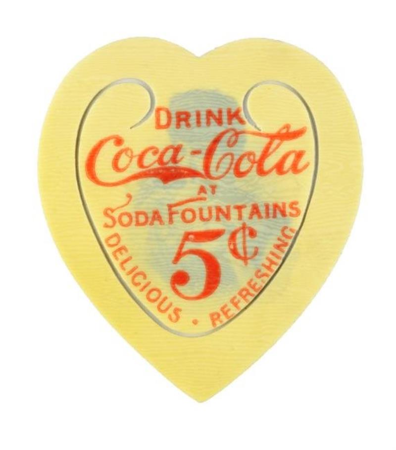 Coca-Cola 1896 Celluloid Bookmark