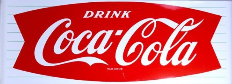 CIRCA 1960 COCA-COLA PORCELAIN SIGN