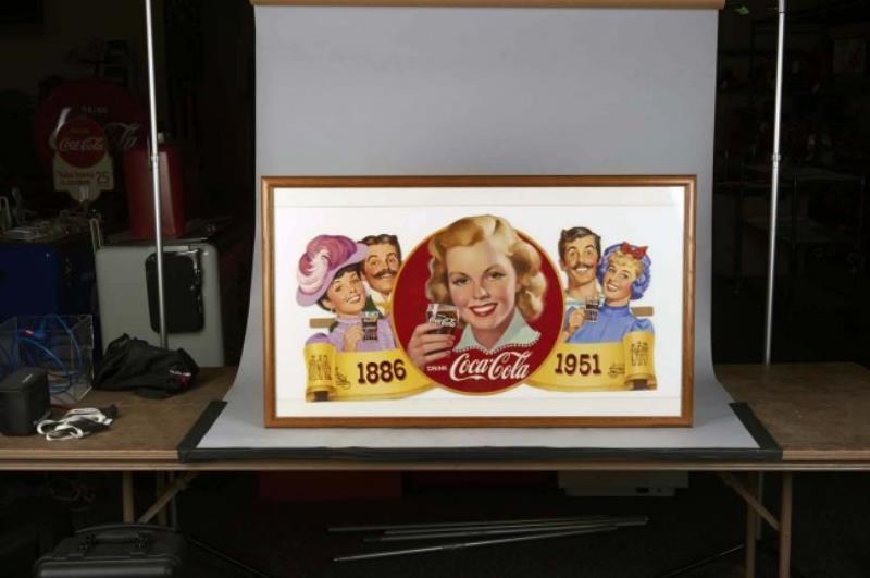 Coca Cola 5-Piece Cardboard Advertising Festoon