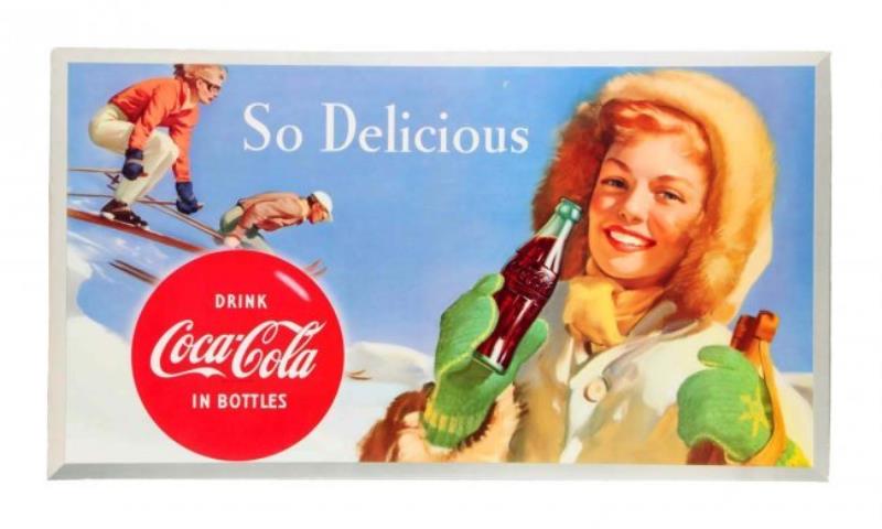 1954 Coca - Cola Ski Girl Poster
