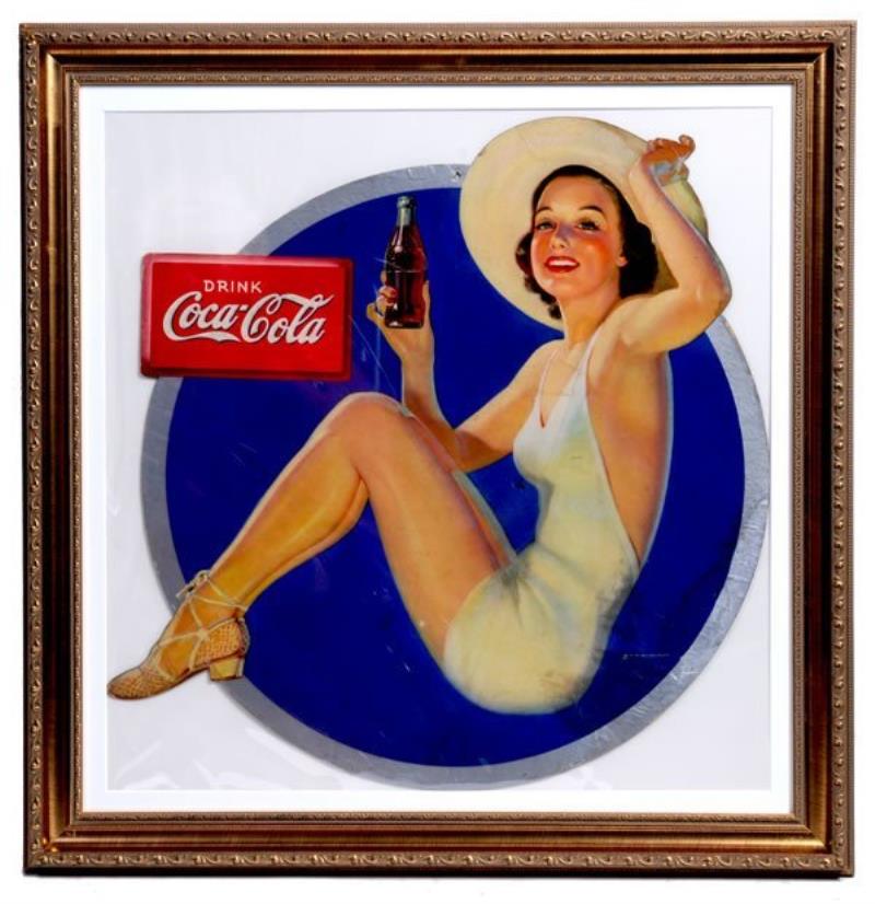 1938 COCA-COLA CARDBOARD CUT-OUT
