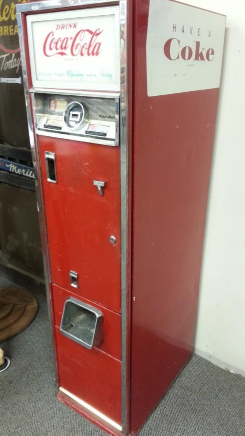 Vintage Coca Cola soda pop vending machine Cavalier 55E
