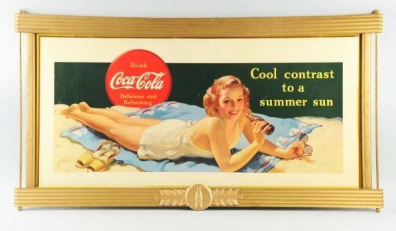 Coca-Cola "Cool Contrast" Poster with Letter