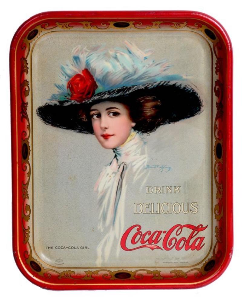 1910 Coca-Cola Embossed Tin Sign Value & Price Guide