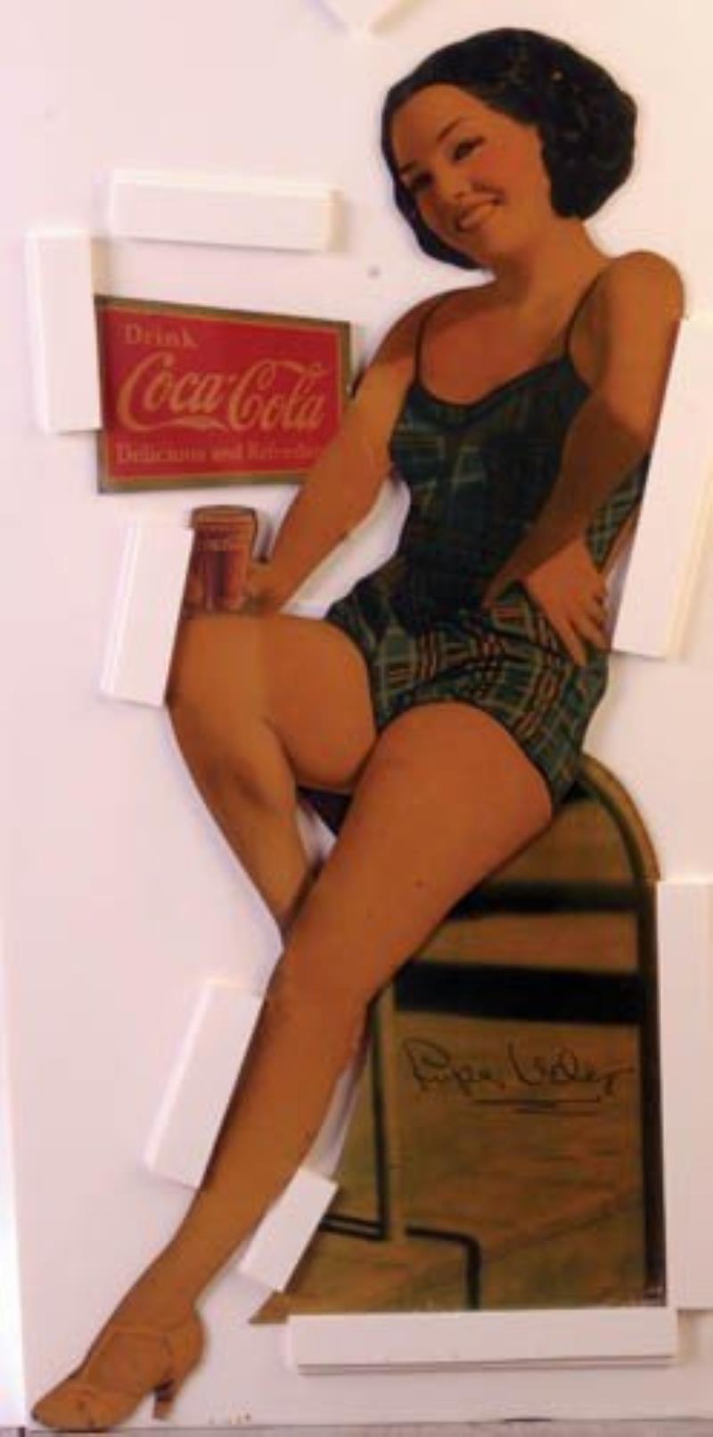 1932 Coca-Cola cardboard cutout - star Lupe Velez