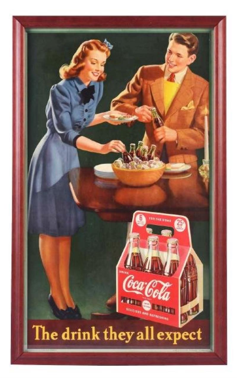 Coca-Cola Cardboard Advertising Sign
