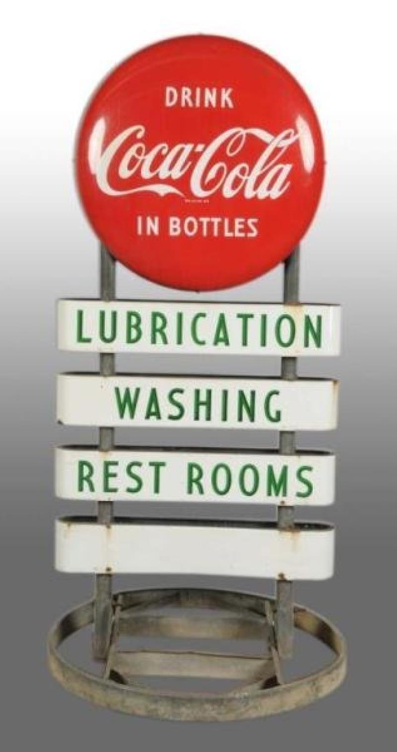 Coca-Cola Outdoor Station Sign.