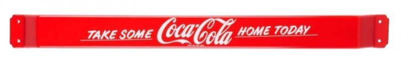 1950's Coca - Cola Porcelain Door Bar.