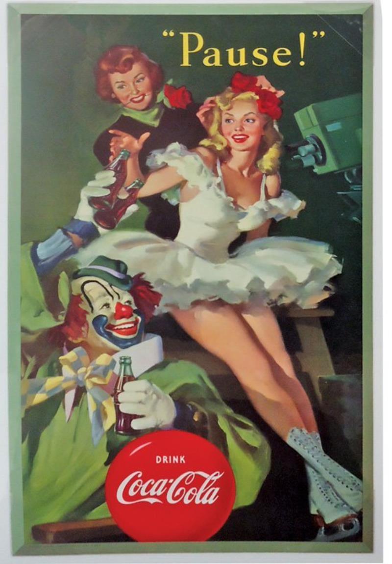 COCA-COLA CARDBOARD 1950