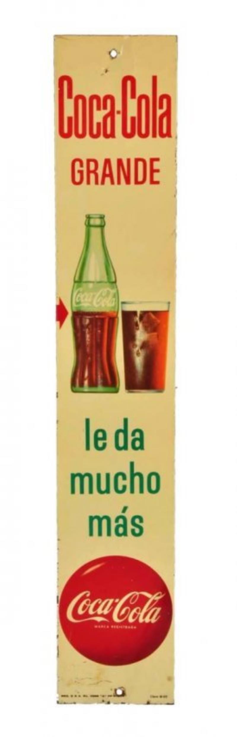 1950's Rare Coca - Cola Door Push