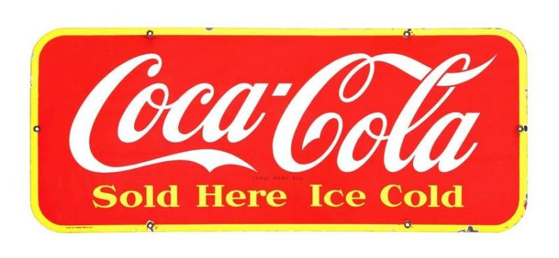 PORCELAIN COCA-COLA KICKPLATE