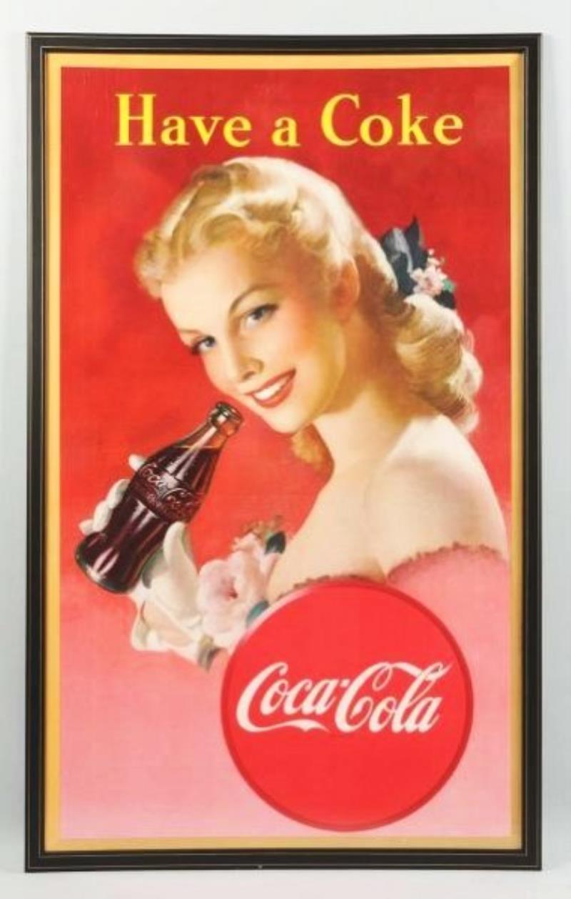 1948 Large Coca-Cola Poster.