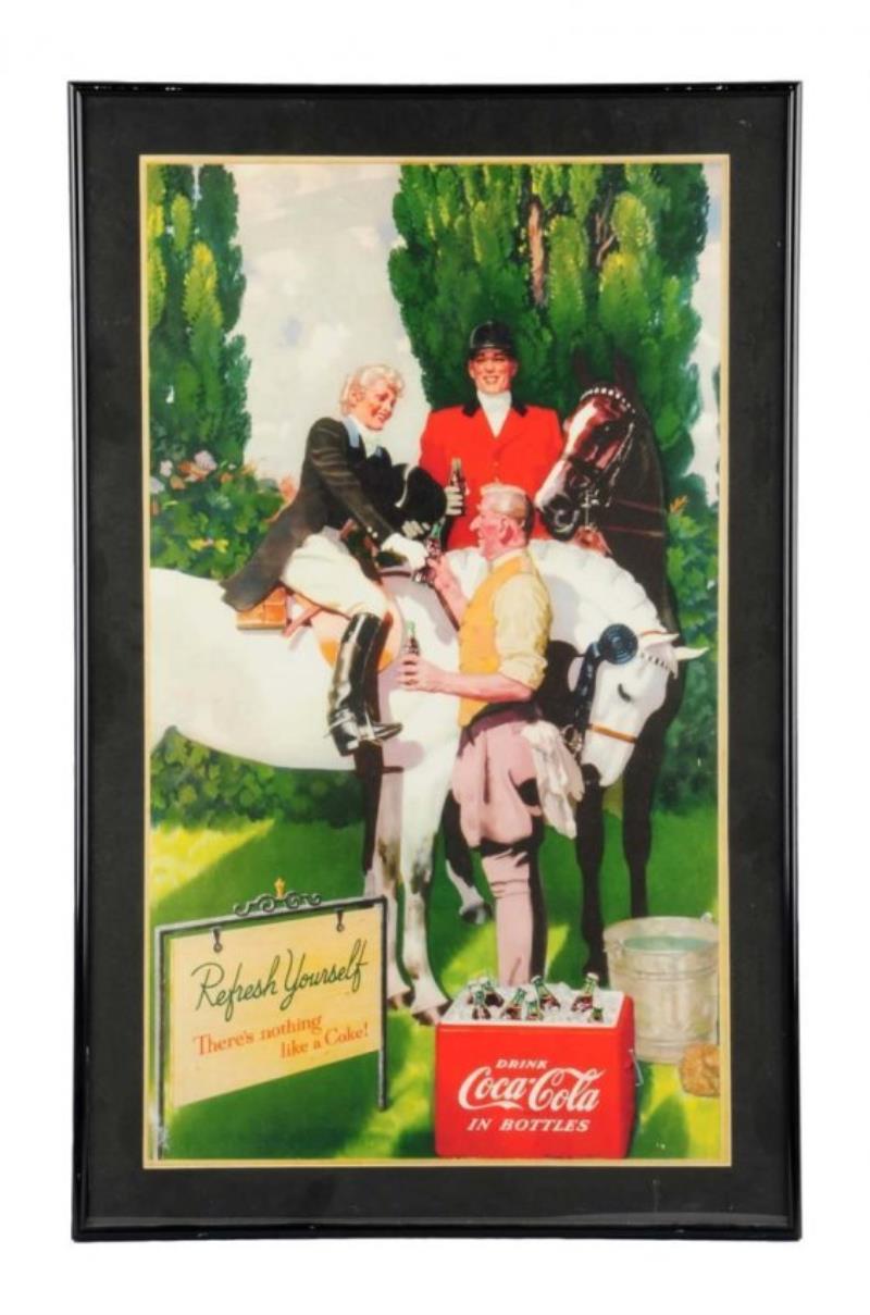 1955 Small Vertical Coca - Cola Poster