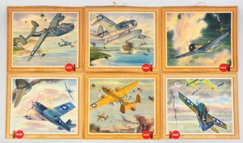 Cardboard Coca-Cola War Plane Set.