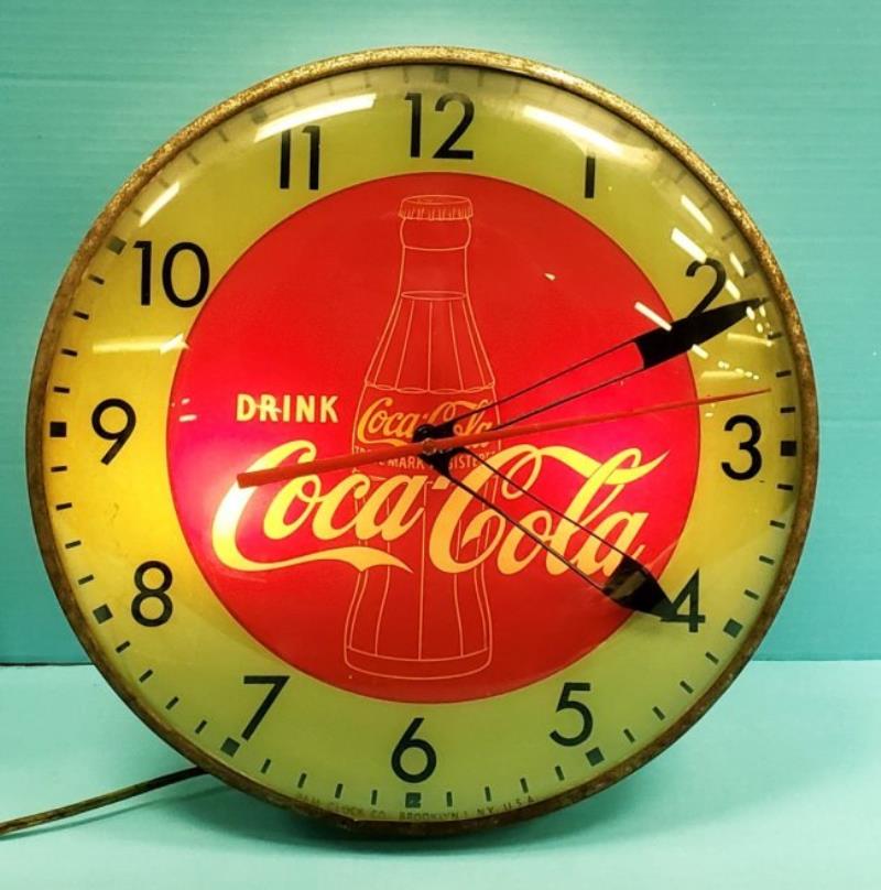 1950s Coca-Cola PAM Electric Light-Up Clock Value & Price Guide