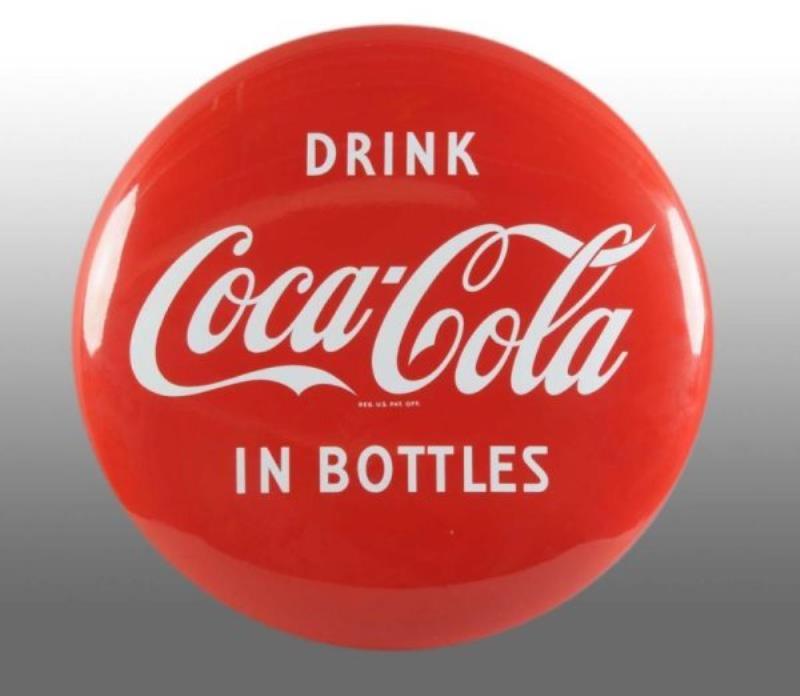 Porcelain Coca-Cola Button