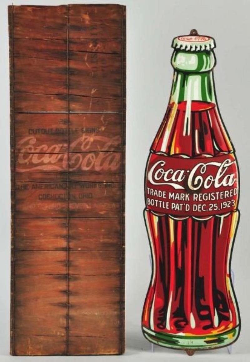 1930's Coca - Cola Embossed Tin Signs Value & Price Guide