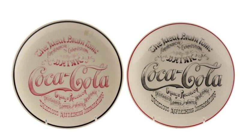 Pair Of Coca - Cola Change Plates