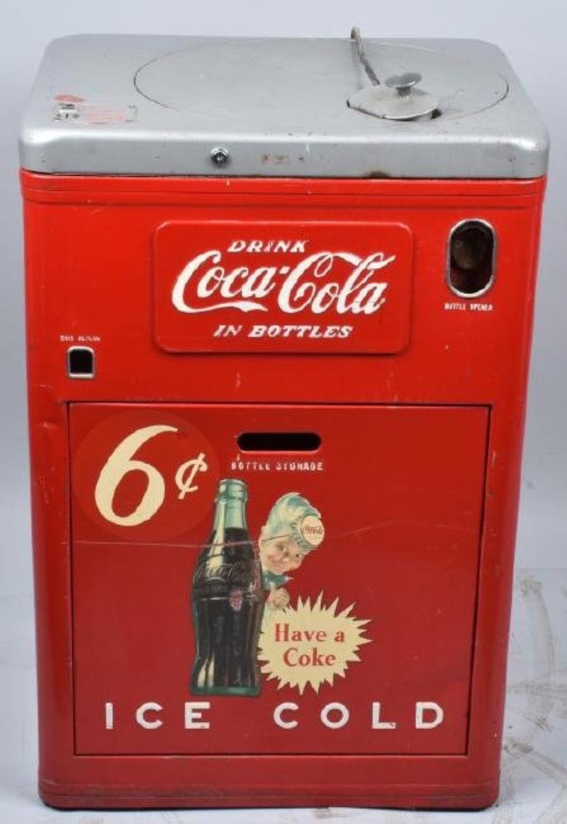 1940s 6c COCA COLA VENDO A23 VENDING MACHINE