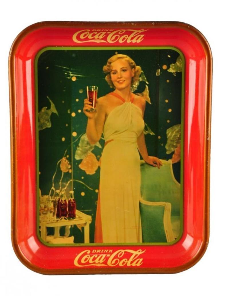 1935 Coca - Cola Madge Evans Tray