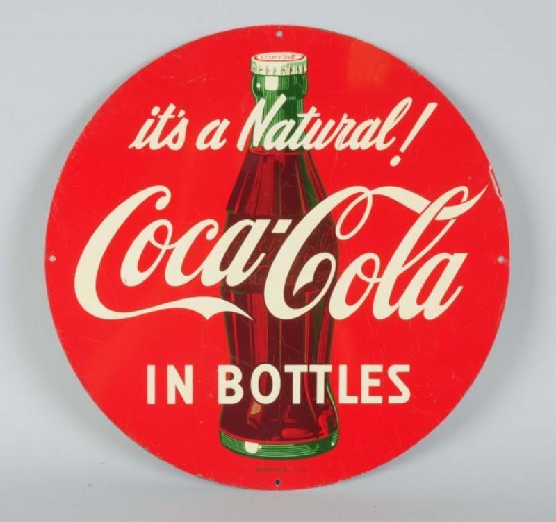 1954 Coca-Cola Natural Tin Sign Value & Price Guide