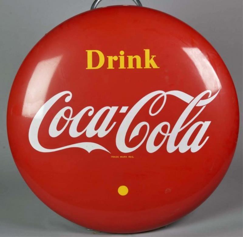 Drink Coca Cola Round Disc Icon Porcelain Sign