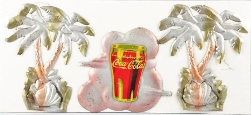 1930s - 40s Plywood & Metal Coca-Cola Festoons.
