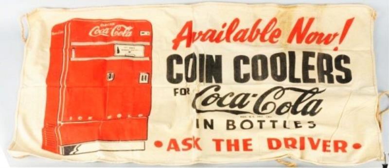 1940s Coca-Cola Canvas Banner