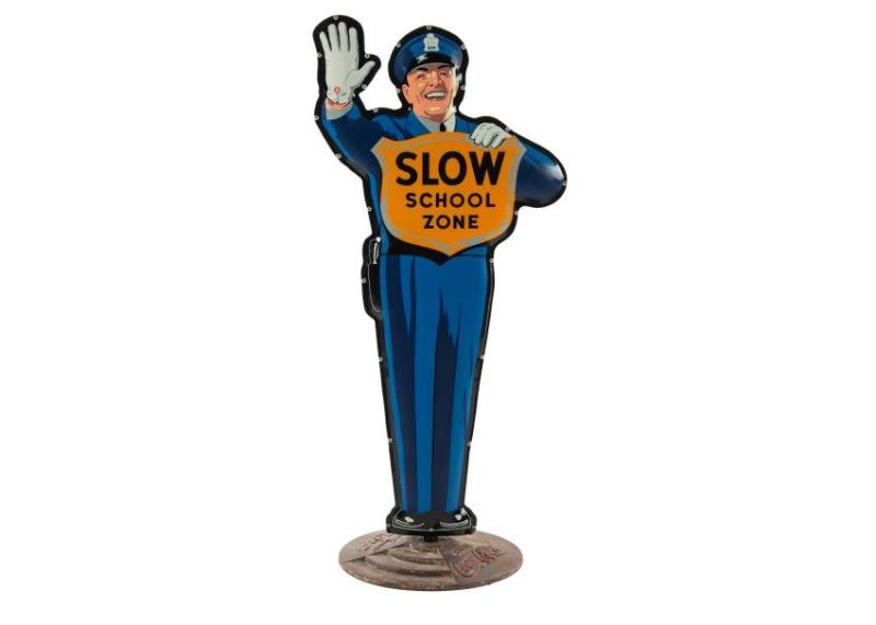 Reproduction Coca Cola Police Man On Base