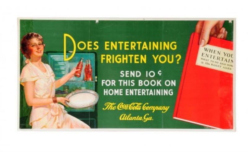 Scarce 1930's Coca - Cola Paper Poster