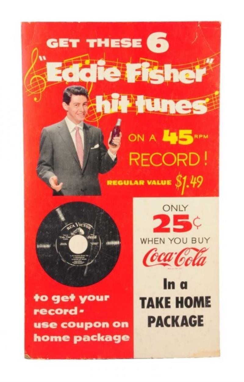 1956 Coca - Cola Eddie Fisher Poster.