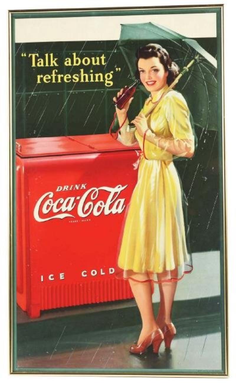 Coca-Cola "Talk About Refreshing" Cardboard Advertising