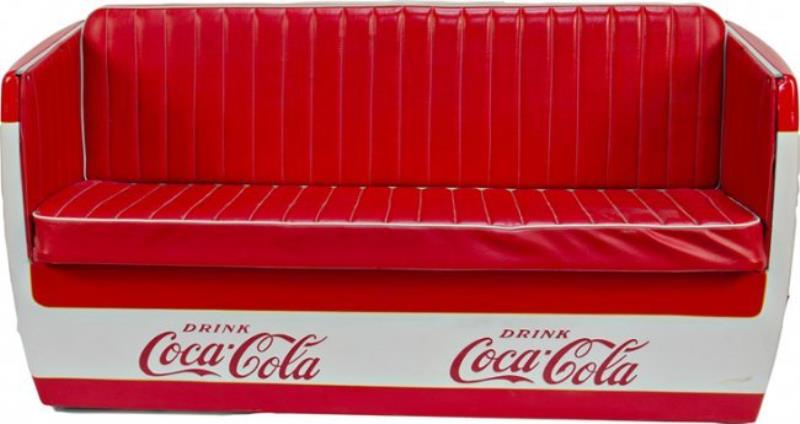 Vintage Coca Cola Cooler Couch c1950's