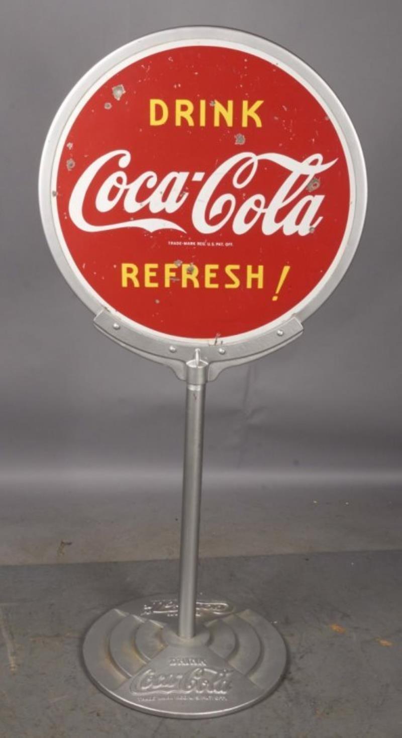 vintage coca cola lollipop sign