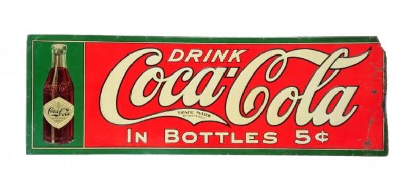 1908 Embossed Tin Coca - Cola Sign Value & Price Guide