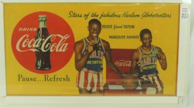 1952 Coca-Cola Harlem Globetrotters Advertisement