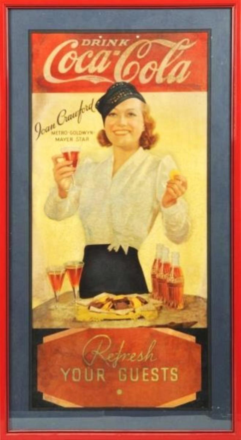 1930s Coca-Cola Joan Crawford Poster.