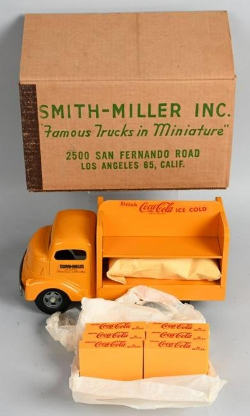 SMITH MILLER COCA COLA TRUCK (YELLOW) w/ BOX
