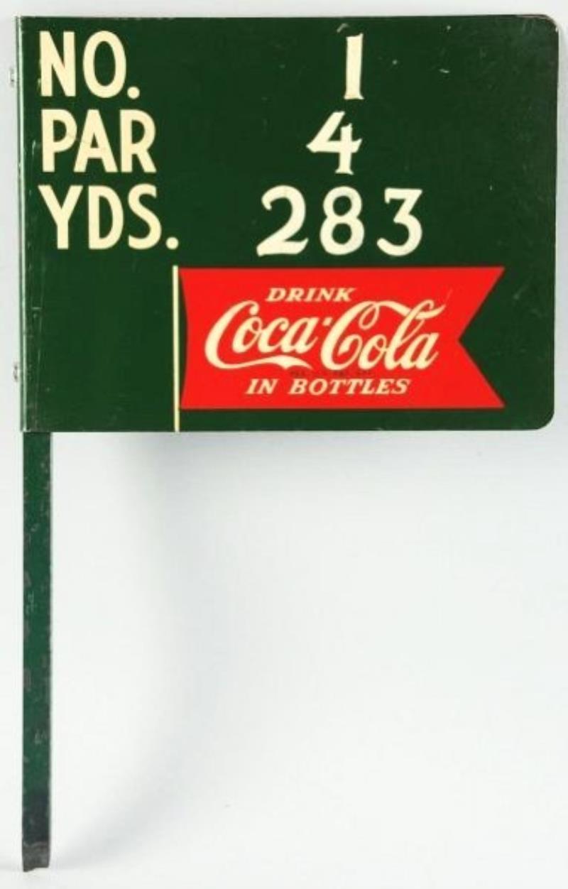 Tin and Iron Coca-Cola Golf Marker