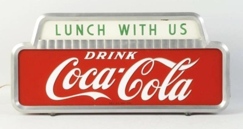 1950's Coca-Cola Lighted Counter Sign
