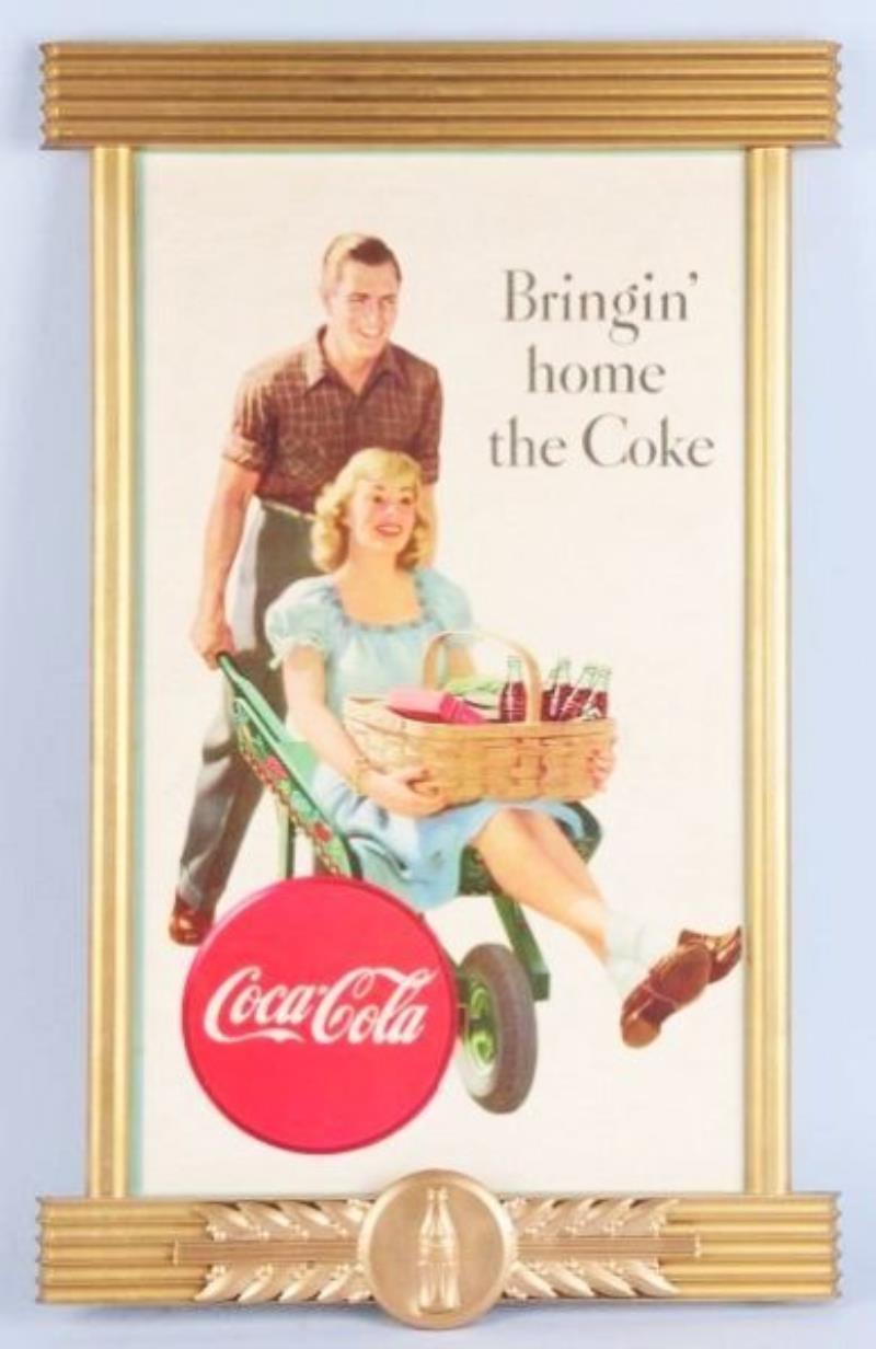 1947 Small Coca-Cola Poster in Repainted